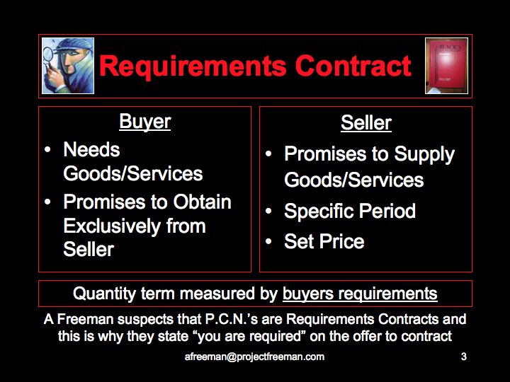 Requirements Contract